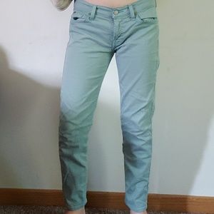 Light blue 7 for all mankind skinny jeans